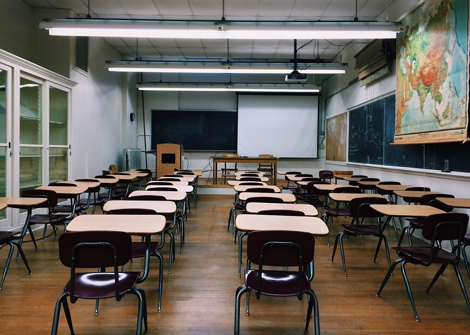 an image of an American school classroom